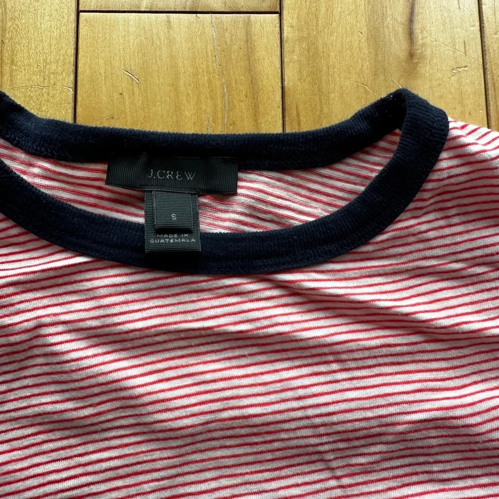 J. Crew Striped Cotton Ringer Tee‎